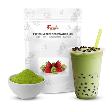 Fanale Premium Matcha Green Bubble Tea Flavoring Powder | Perfect for Baking, Smoothies, Desserts and Drinks | Instant Flavoring