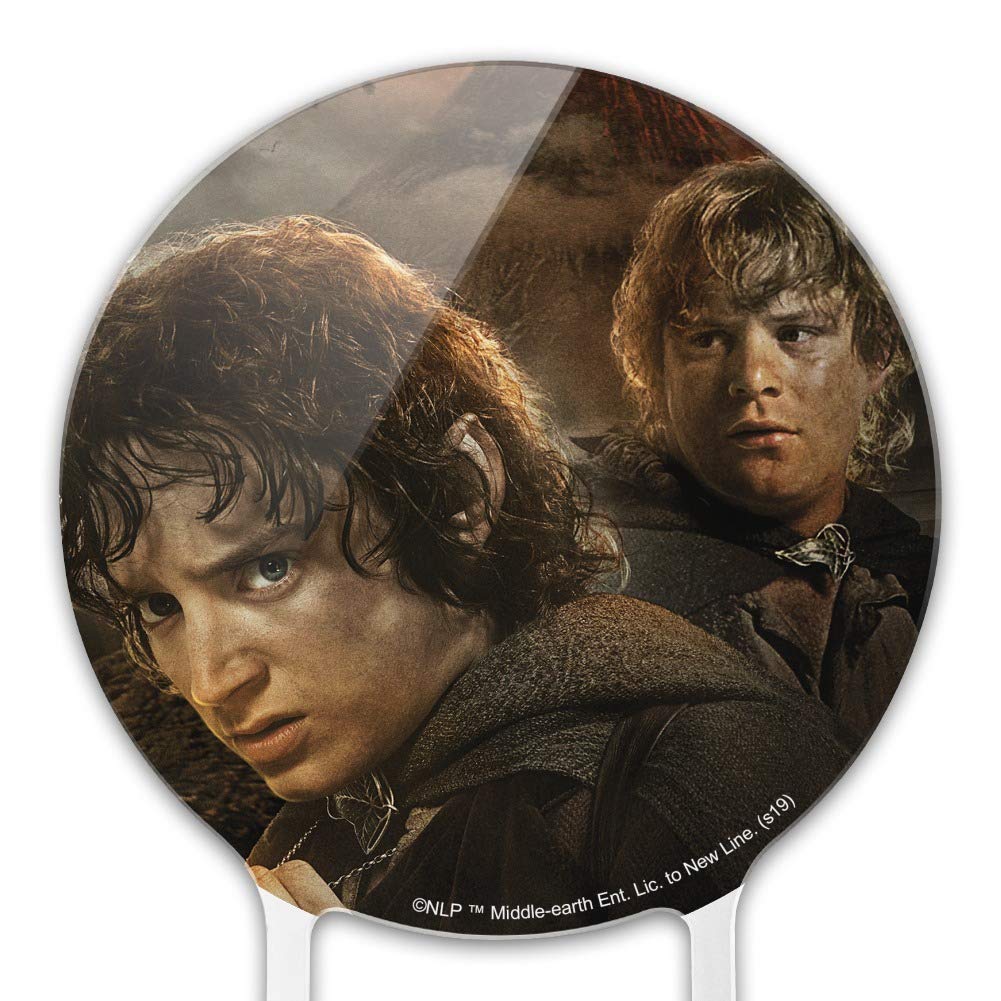 GRAPHICS & MORE Acrylic Cake Topper - THE LORD OF THE RINGS Frodo & Sam, One Size, Party Decoration for Wedding/Birthday/Graduation