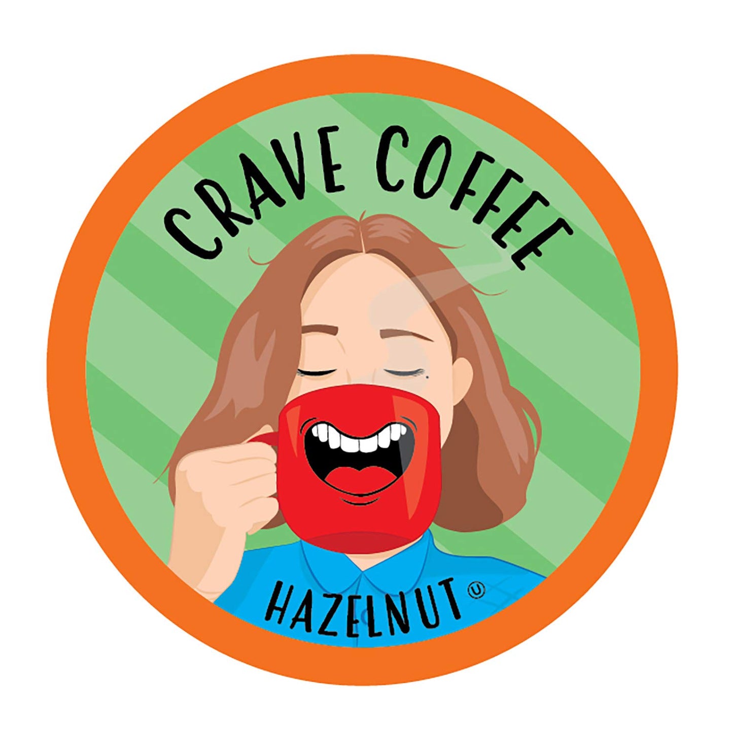 Crave Beverages Flavored Pods for 2 K-Cup Brewers, Hazelnut, 40 Count