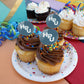 Hawaii Pacific University Secondary Logo Cupcake Picks Toppers Decoration Set Of 6