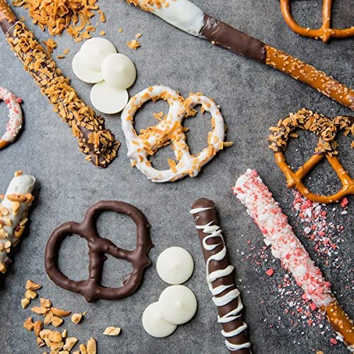 Merckens Chocolate Melting Wafers Bulk Bag Perfect For Dipping, Deserts, Baking And More (1 Pound, Super white)