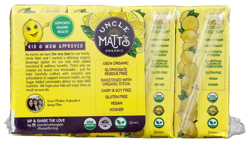 Uncle Matts Organic Juice Box Lemonade 8Pk 54 FO