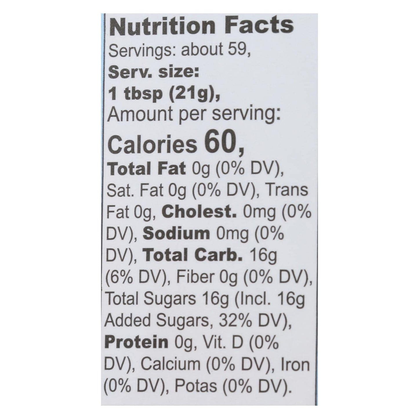 WHOLESOME SWEETENERS AGAVE BLUE ORG, 44 OZ, PK- 6