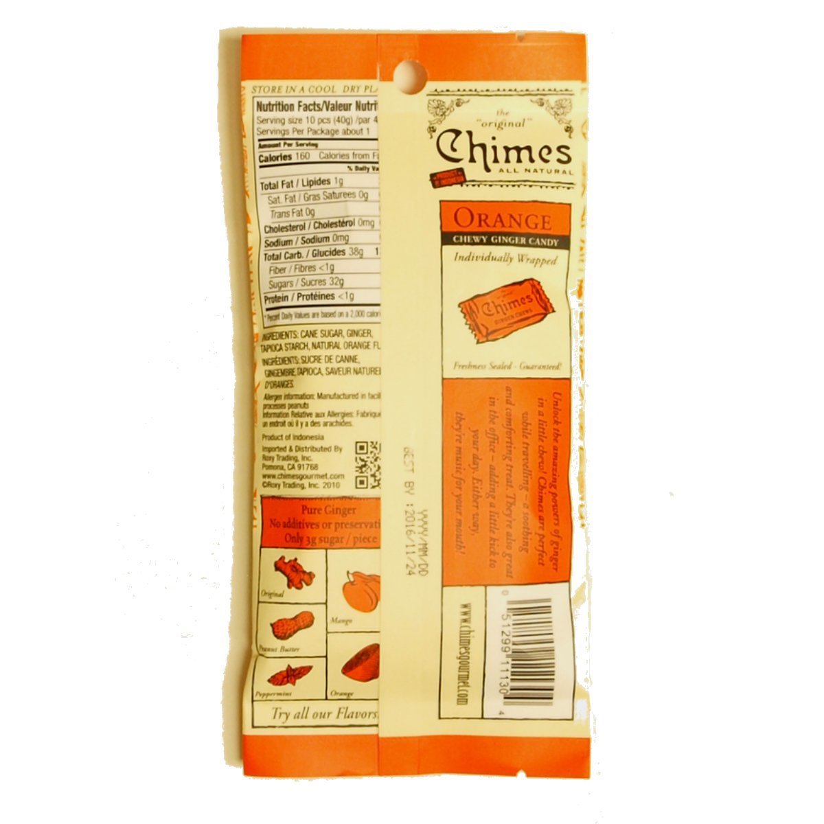 Chimes Ginger Chews 1.5 Oz. - Pack Of 3 (Mango)
