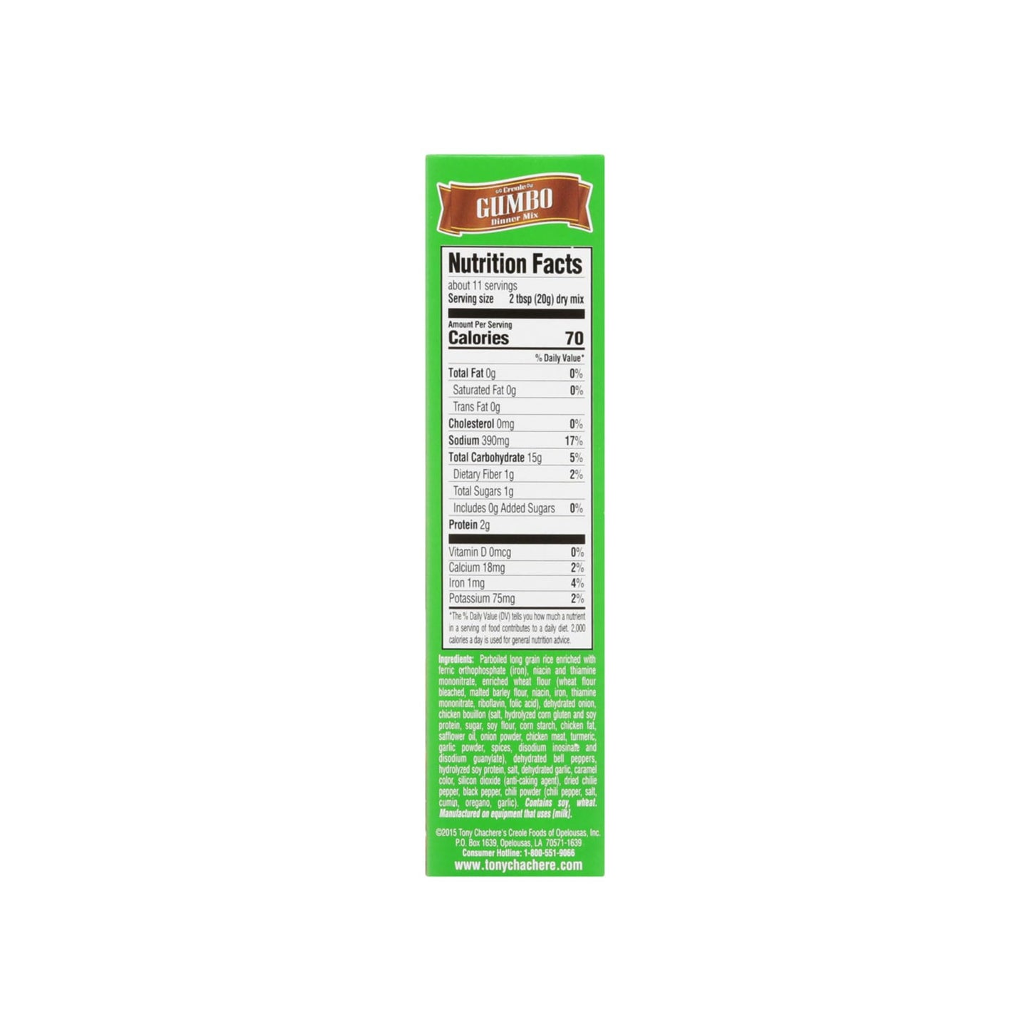 Tony Chachere'S Creole Gumbo Dinner Mix, 8-Ounce Units (Pack Of 4)