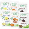 Simple Mixes Natural Instant Pudding Variety, Chocolate, Vanilla & Salted Caramel, Gluten and Dye-Free, No Fat, or Lactose, Kosh