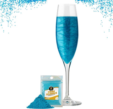 Twinkle My Drink Baby Blue Premium Edible Glitter for Drinks | Gender Reveal or Party Decorations | Baby Shower Decorations | 5g