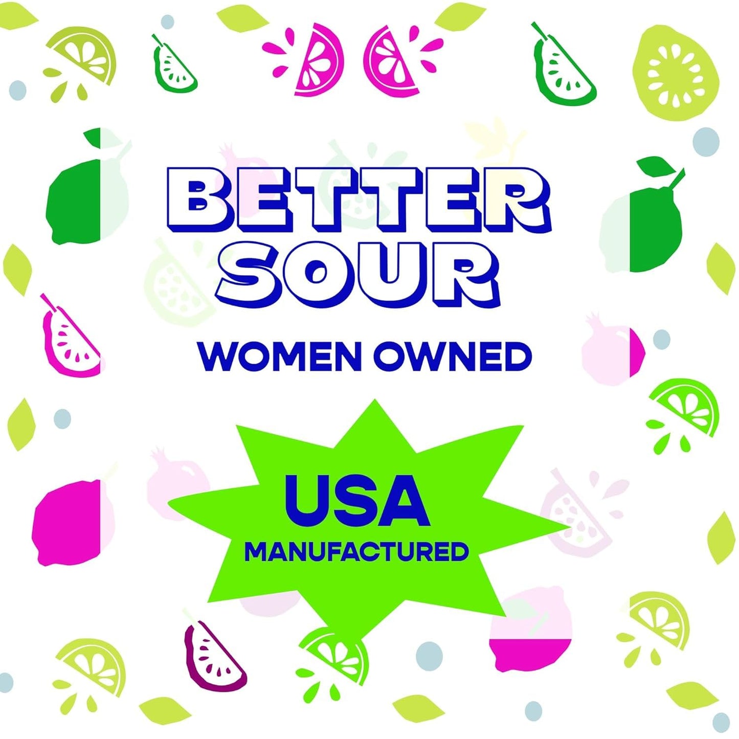 Better Sour Variety Pack  Guava Calamansi  Pomegranate Apricot  and Passion Fruit Sour Gummy Stars  Bold Fruit Flavor  mouthwatering Sour Candy  Vegan and Gluten-Free   6 Pouch Set
