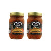 Amish Wedding Kettle Cooked Salsa, Thick and Chunky Pack of 2 14.5 ounce Jars, Pineapple