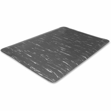 Genuine Joe 58840 Anti-Fatigue Foam Mat, Beveled Edges, 3-Ft X5-Ft , Gray Marble