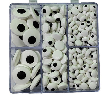 Homankit Candy Eyeballs Edible Eyes Halloween Sprinkles Cake Cupcake Toppers Cookie Dessert Decorations, 2.82 Ounces, Three Size
