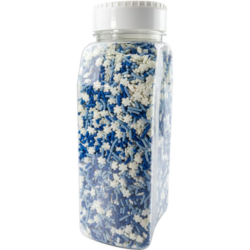 Cake Mate Frozen Snowflakes Dessert Sprinkles, Easy Pour Lid - Edible Cake Decorating and Baking Sprinkles for Cookies, Cupcakes