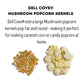 Dell Cove Spices Mushroom Popcorn Kernels - Gourmet Stovetop Popping - 8 Ounce - Tan