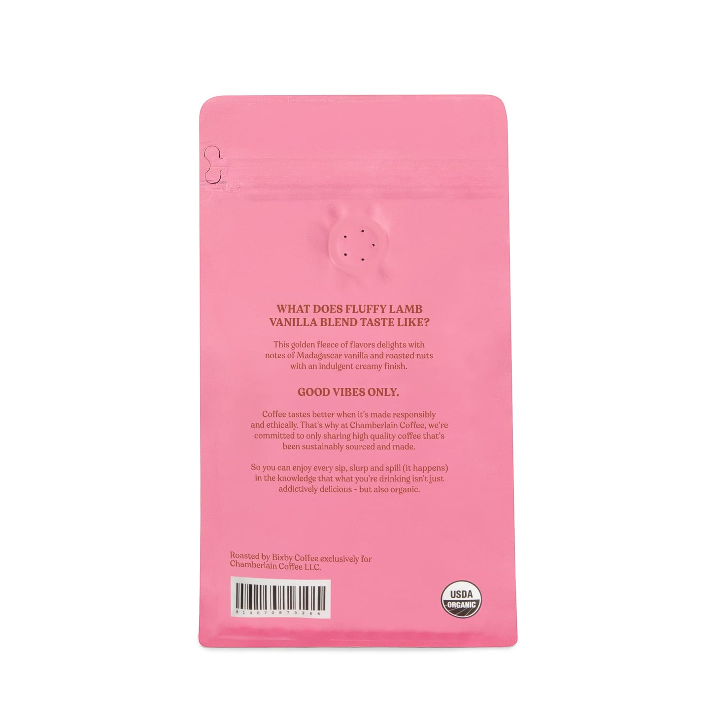 Chamberlain Coffee Fluffy Lamb Vanilla Blend - Medium Roast Ground Coffee Beans With Notes Of Madagascar Vanilla - Specialty Ground Coffee From Nicaragua, Freshly Roasted In California - 10 Oz