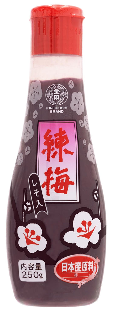 Japanese Ume Plum Paste With Shiso (8.8 Oz/250G) - Made In Japan, Gluten Free, Vegan, Umeboshi, Sour, Convenient Tube, Onigiri,