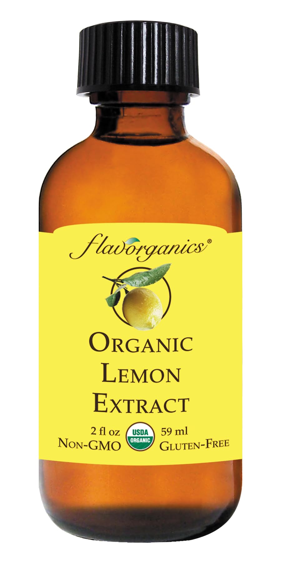 Flavorganics Organic Lemon Extract, 2 ounce (2 pack)