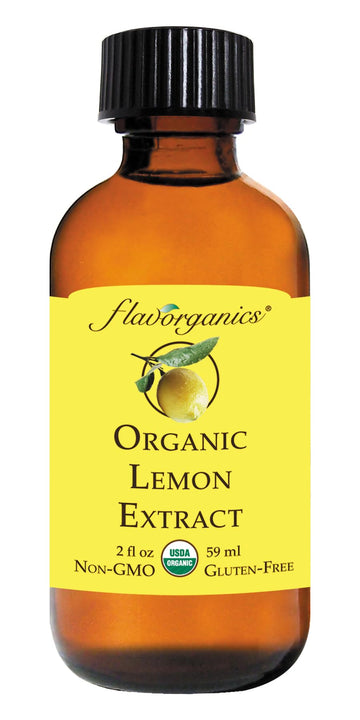 Flavorganics Organic Lemon Extract, 2 ounce (2 pack)