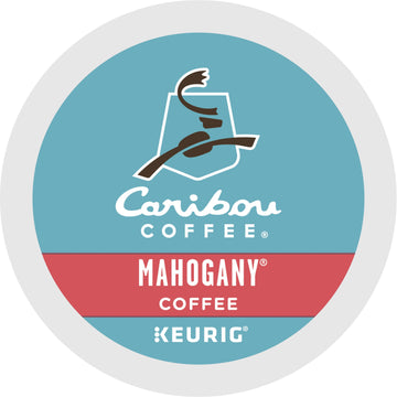 Caribou Coffee Mahogany, Single-Serve Keurig K-Cup Pods, Dark Roast Coffee, 72 Count