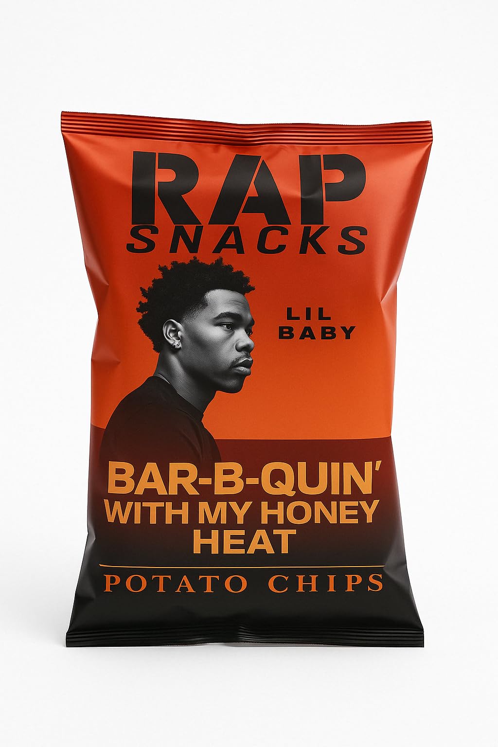 Rap Snacks Potato Chips 1 oz (Lil Baby Bar-B-Quin With my Honey Heat) Pack of 12