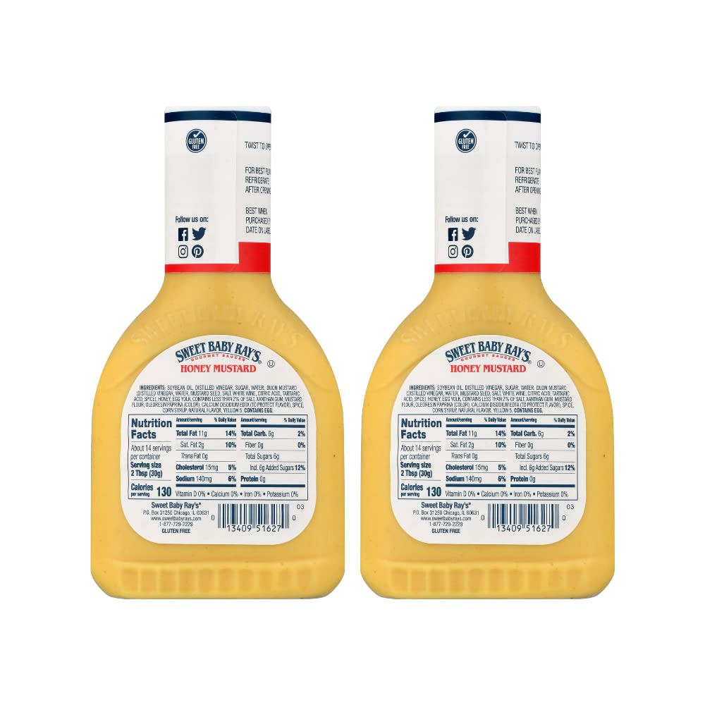 Sweet Baby Ray'S Dipping Sauce, Honey Mustard (14 Fl Oz (Pack Of 4))