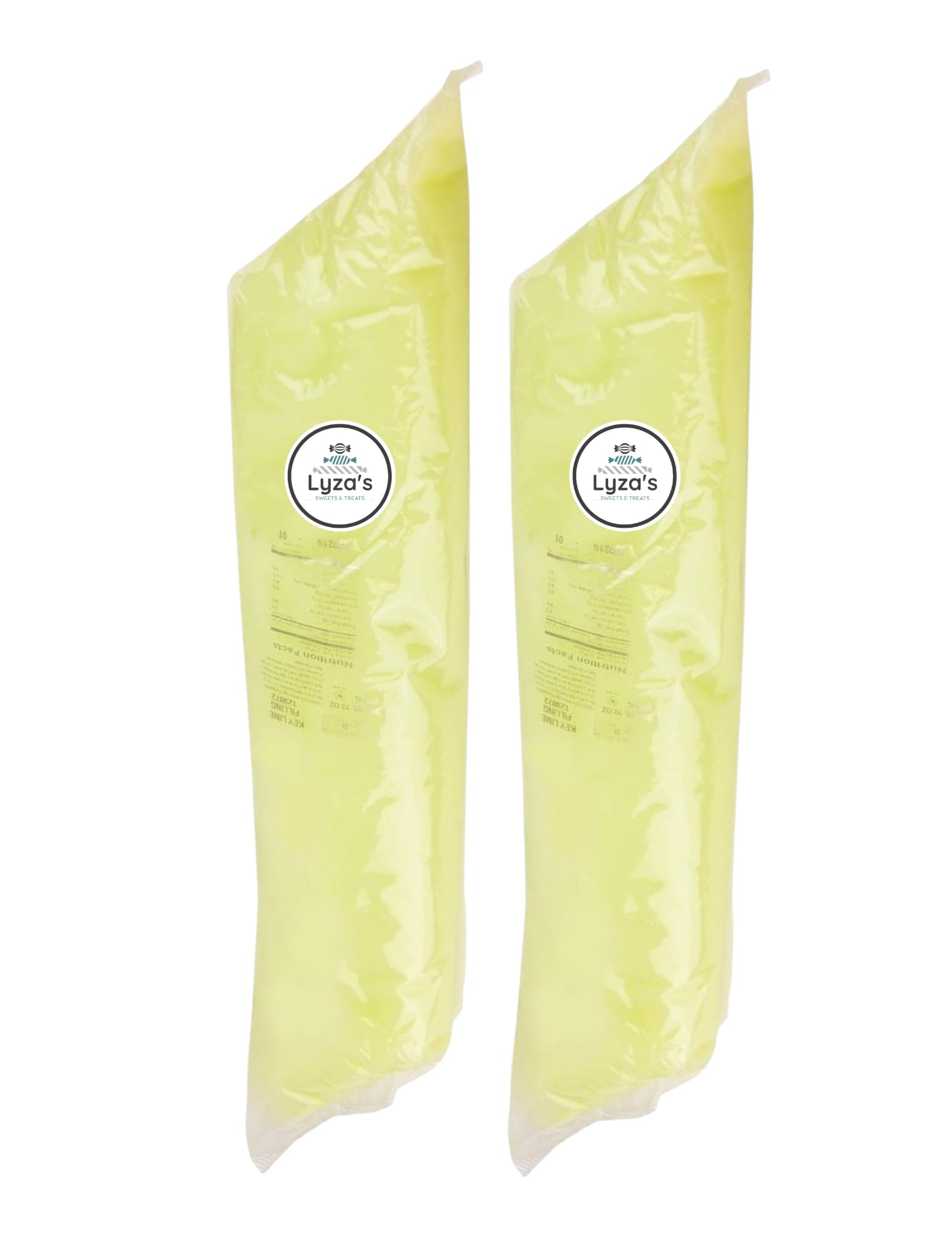 LYZAS SWEETS & TREATS Pie & Pastry Filling - Key Lime - 32 Ounce (2 LB Bags, Gift Packs of 2)