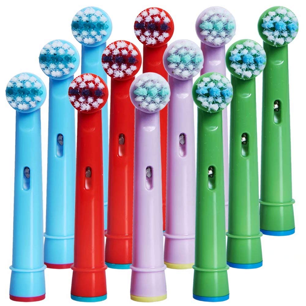 Kids Toothbrush Replacement Heads For Oral-B, Extra-Soft Bristles, For Oral-B Braun And Electric Brushes, Except Vitality Sonic,