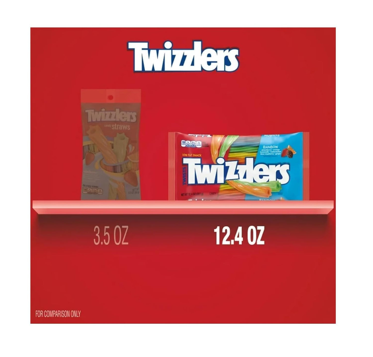 Twizzlers Rainbow - Pack Of 2 - Perfect For Sharing With Friends And Family - Classic Candy With A Twist On The Original - Delicious Flavor