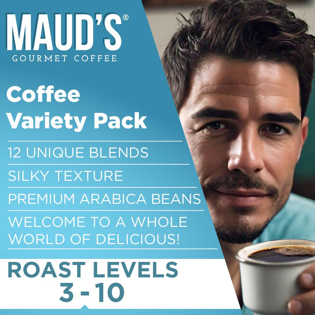 Maud'S Family Pack Flavored Coffee Pods Variety Pack, 136 Ct | 12 Assorted Coffee Flavors | 100% Arabica Medium Roast Coffee | S