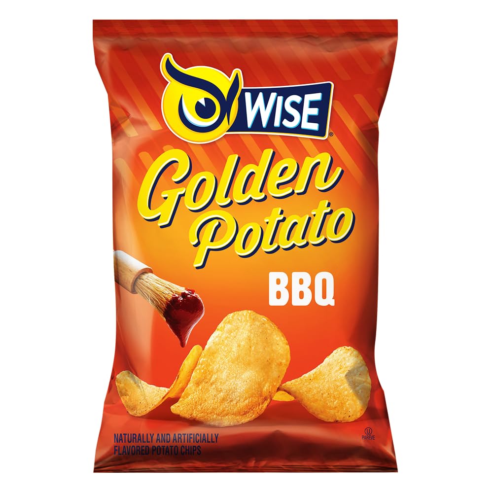 Wise Snack Bbq Potato Chips Bulk Snack Chips For Fun And Tasty Snacking 0.75 Ounce 40 Count, Gluten Free, 0G Trans Fat, No Prese