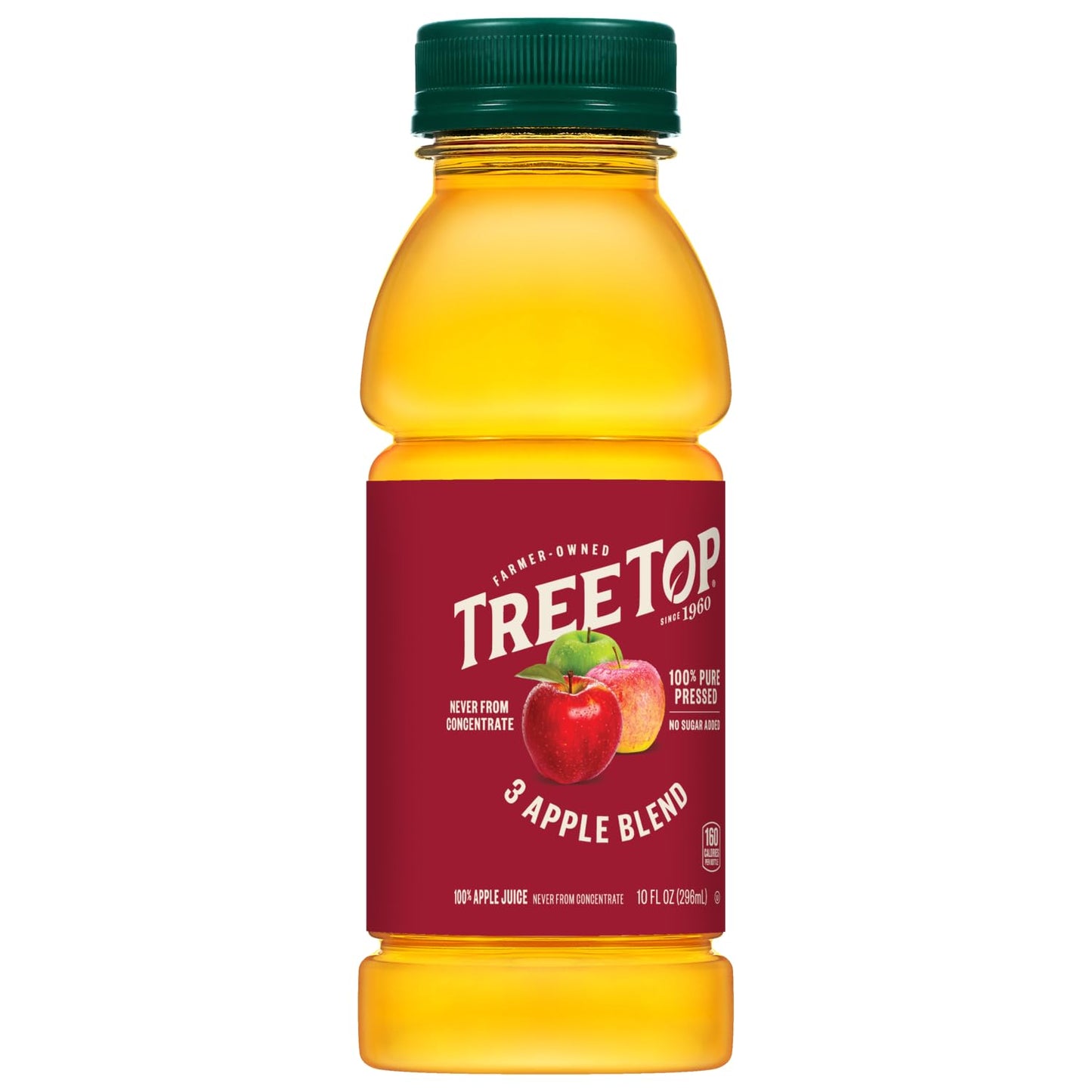 Tree Top 100% Pure Pressed 3 Apple Blend 100% Apple Juice, 10 Fl Oz (Pack Of 24)