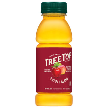 Tree Top 100% Pure Pressed 3 Apple Blend 100% Apple Juice, 10 Fl Oz (Pack Of 24)
