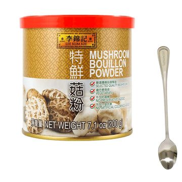 Mushroom Bouillon Powder Vegetarian 7.1oz Comes with a free spoon pack of 1