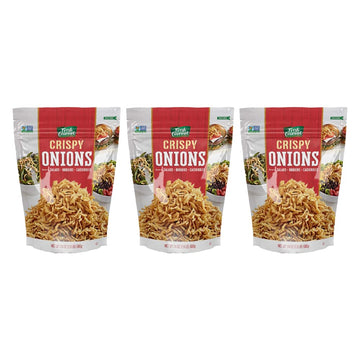 Fresh Gourmet Crispy Onions Snack and Salad Topper 24 Ounce (Pack of 3)