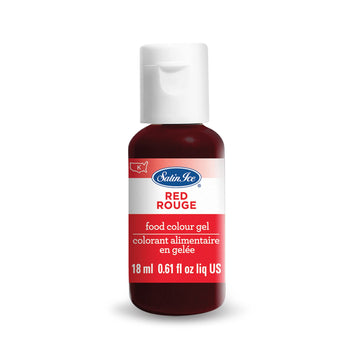 Satin Ice Food Color Liquid Gel, 0.61 fl oz Bottle, Red
