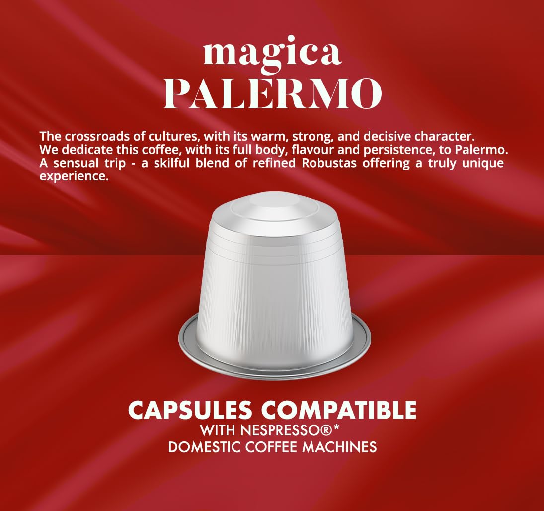 Caffè Borbone Coffee Pods, Nespresso Compatible, Intense Italian Roast, 100 Count (10 Pack of 10)