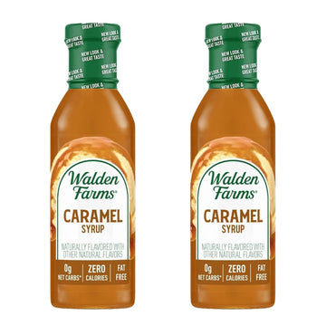 Walden Farms Caramel (2 Bottles) Syrup, Sugar Free, Calorie Free, Fat Free, Carb Free, Gluten Free (24 Oz) By Walden Farms