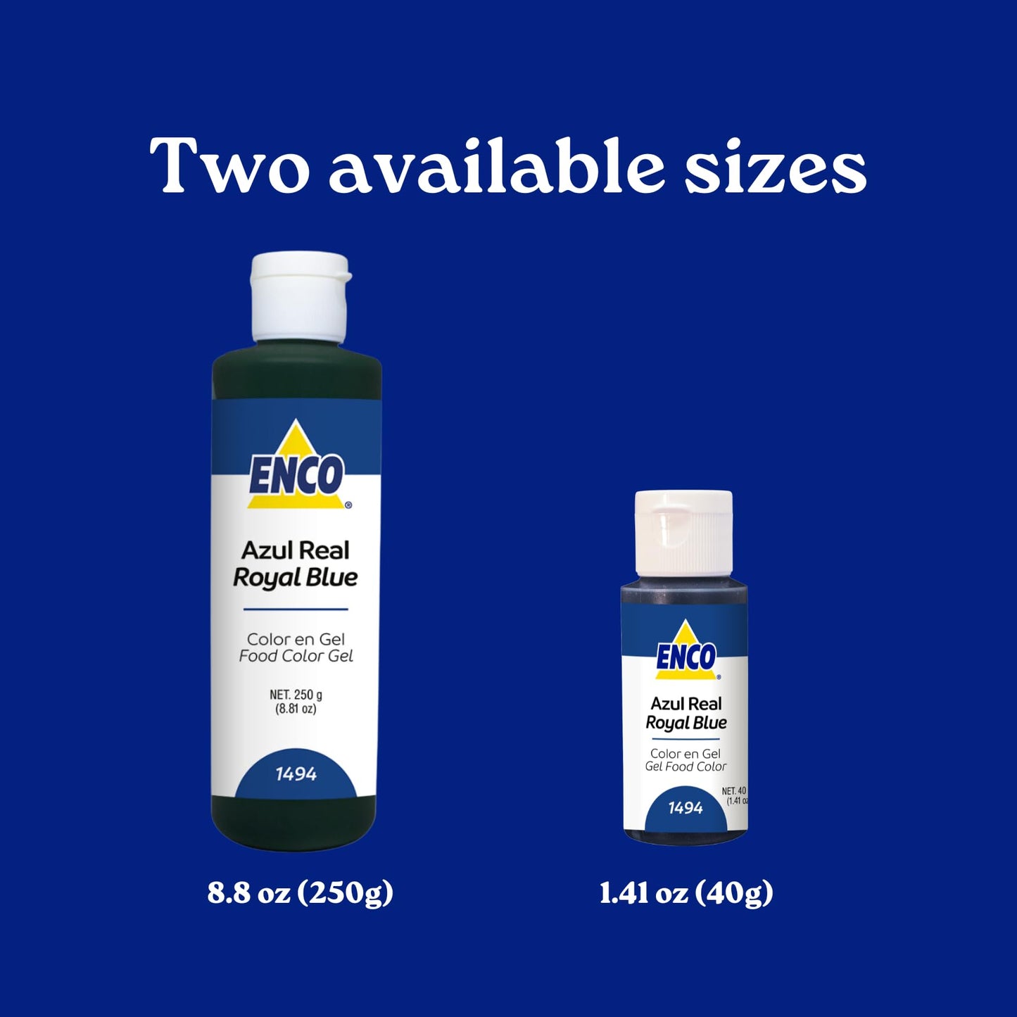 Enco Food Coloring Gel Royal Blue 1.41 Oz (40G) Concentrated, Vegan