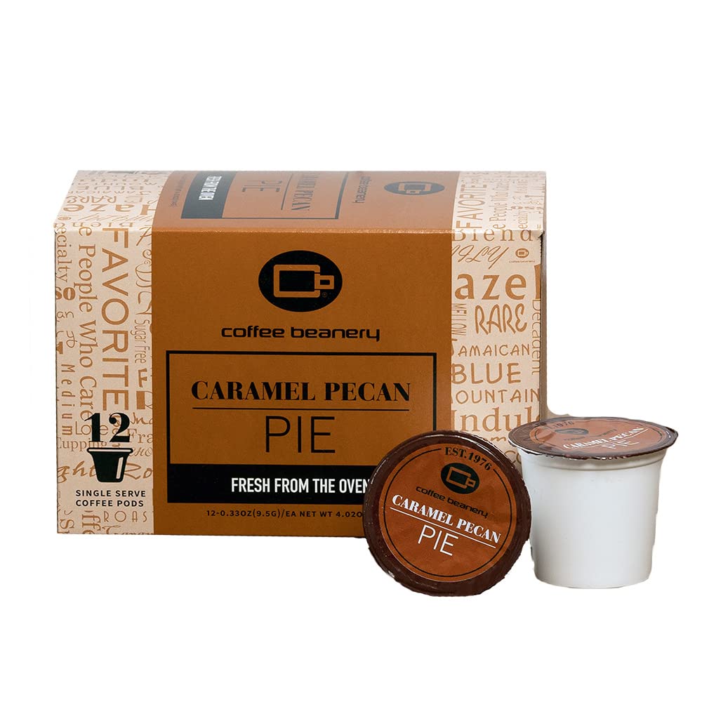 Coffee Beanery Caramel Pecan Pie Coffee Pods - 12ct Medium Roast Arabica Coffee