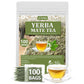 ULTHMOK Premium Yerba Mate Tea Bags - 100 Unsmoked Bags, 100% Pure Leaves, Caffeine-Free