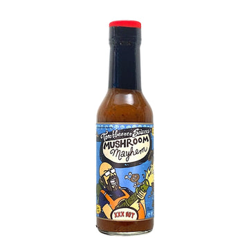 Torchbearer Sauces Mushroom Mayhem Hot Sauce, Medium Heat, Umami & Habanero, 5 fl oz Bottle