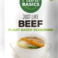 Plant Basics - Plant Based Seasoning, Just Like Beef, 2 Ounce, Vegan, Gluten Free, Kosher, Non-Gmo