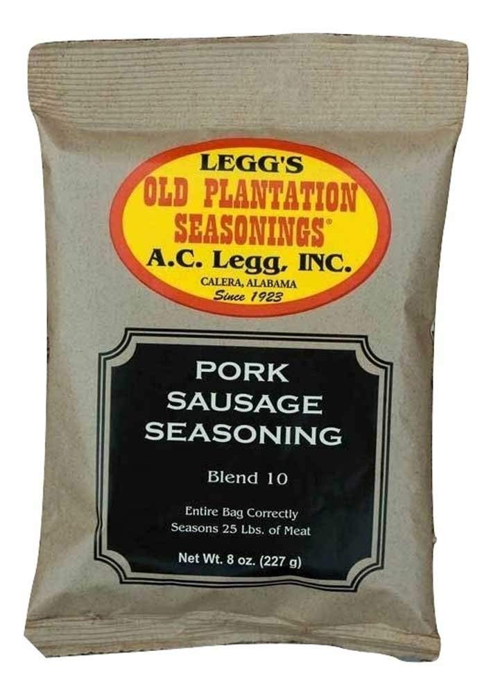 Old Plantation A.C. Legg Blend 10 Pork Sausage Seasoning - 8 Ounce Pack