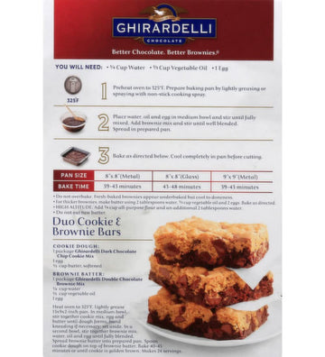 Ghirardelli, Premium Cookie Mix, Dark Chocolate Chip, 16.75 Ounce