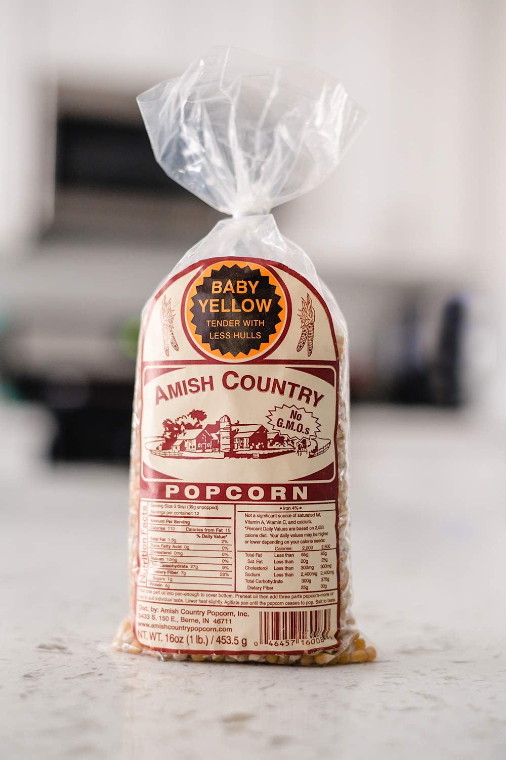 Amish Country Popcorn | 1 lb Bag | Baby Yellow Popcorn Kernels | Old Fashioned, Non-GMO and Gluten Free (Baby Yellow - 1 lb Bag)