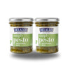 DeLallo Traditional Basil Pesto, 6 Ounce Jar, 2 Pack, Made in Italy, Gourmet Spread, Ready to Use Pasta Sauce