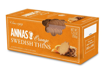 Annas Thins - Orange Pepparkakor - Non Gmo + Vegan (51-066), 5.25 Ounce (Pack Of 12)