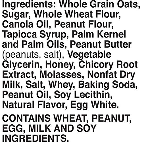 Nature Valley Soft-Baked Oatmeal Squares, Peanut Butter Breakfast Snacks, 6 ct, 7.44 OZ