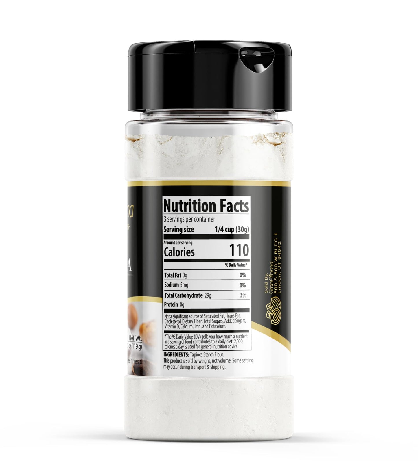 Granaroma Tapioca Starch, 4.2 Oz, Culinary Quality, Corn Starch Replacement, Tapioca Flour