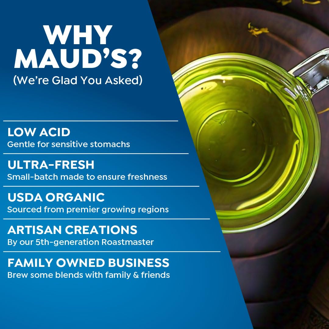 Maud'S Organic Jasmine Green Tea (Dazzlin' Jasmine), 24Ct. Solar Energy Produced Recyclable Single Serve Organic Green Tea Pods