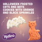 Mothers Circus Halloween Animal Cookies, Snack Pack Halloween Treats for Kids, Individually Wrapped Halloween Cookies, Cats and